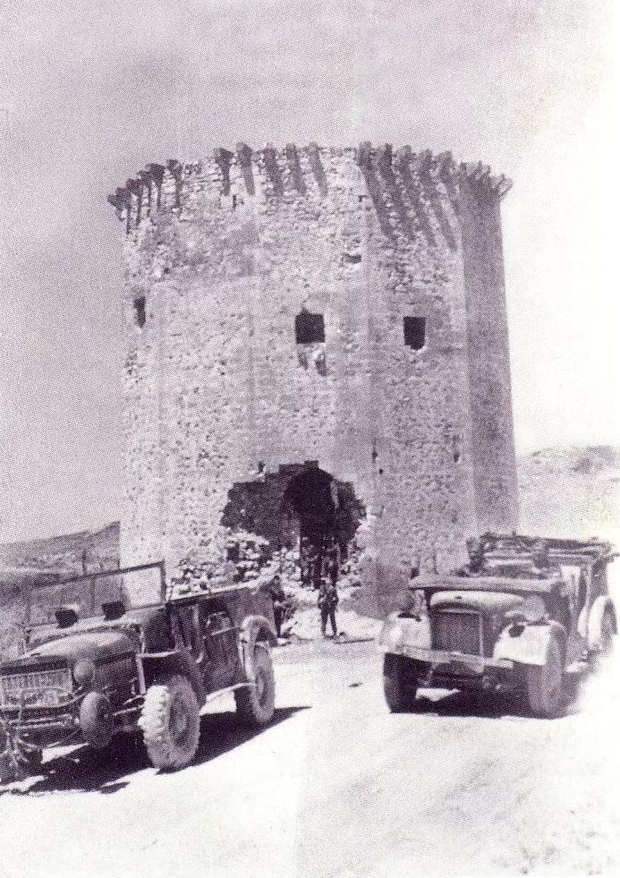 Чоргуньская башня, 1942 год.